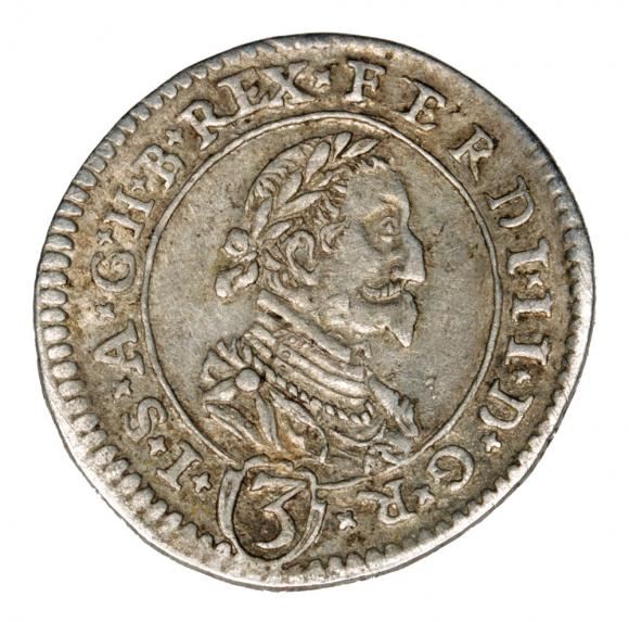 3 krajcary 1626 Ferdynand II Habsburg Austria Graz (1)
