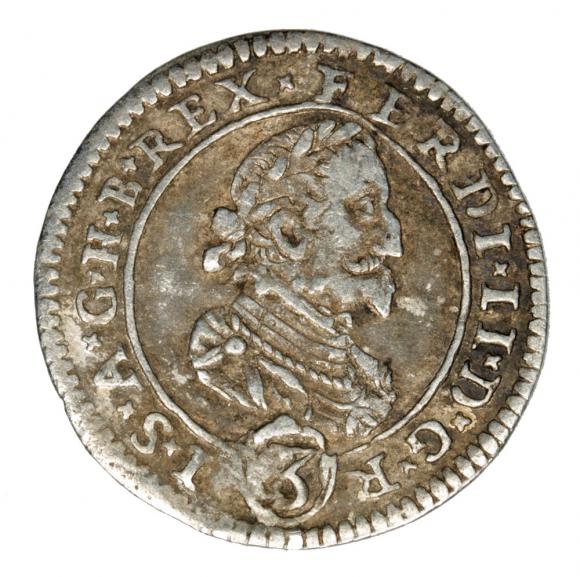 3 krajcary 1626 Ferdynand II Habsburg Austria Graz (1)