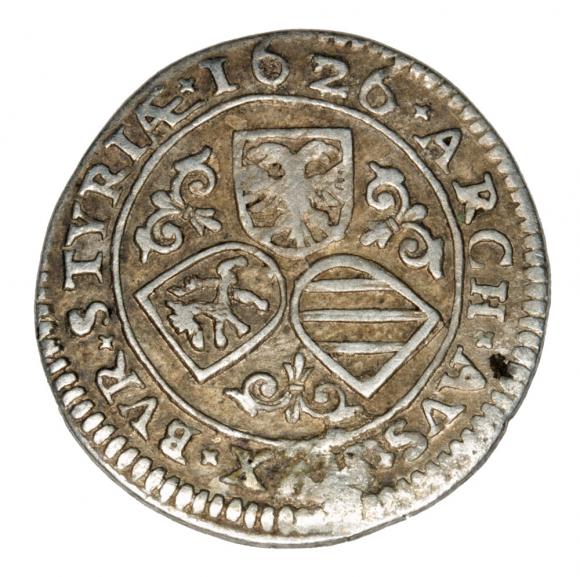 3 krajcary 1626 Ferdynand II Habsburg Austria Graz (2)