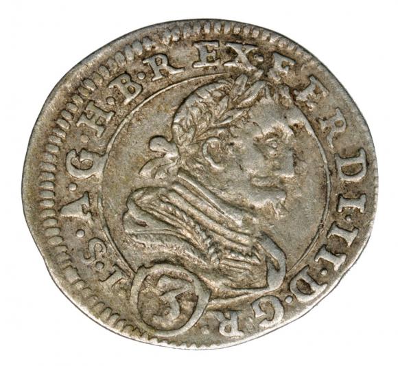 3 krajcary 1626 Ferdynand II Habsburg Austria Graz (1)