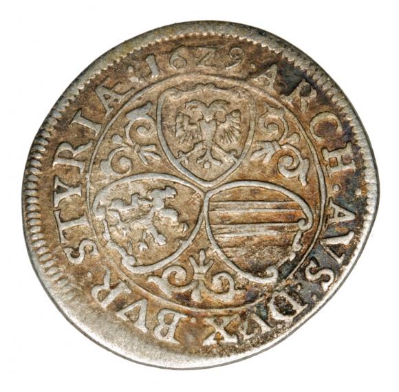 3 krajcary 1629 Ferdynand II Habsburg Austria Graz (2)