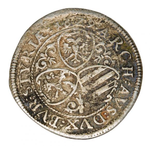 3 krajcary 1629 Ferdynand II Habsburg Austria Graz (2)