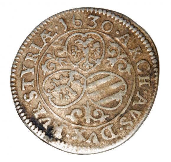 3 krajcary 1630 Ferdynand II Habsburg Austria Graz (2)