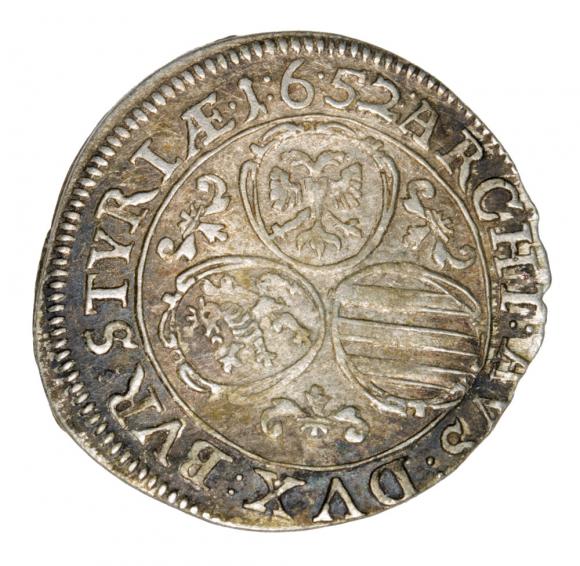 3 krajcary 1652 Ferdynand III Habsburg Austria Graz (2)