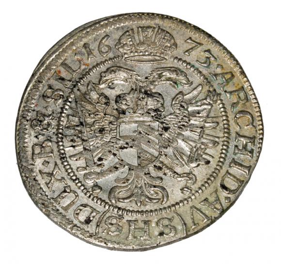 6 krajcarów 1673 Leopold I Habsburg Śląsk Wrocław (2)