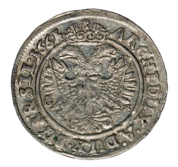 3 krajcary 1661 Leopold I Habsburg Śląsk Wrocław (2)