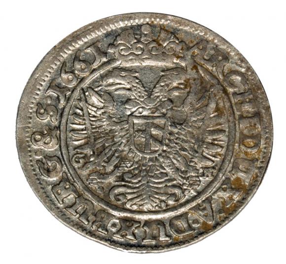 3 krajcary 1661 Leopold I Habsburg Śląsk Wrocław (2)
