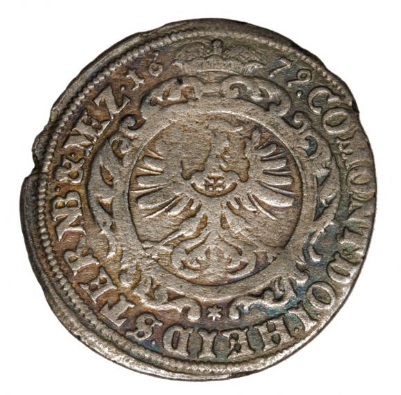 6 krajcarów 1679 Chrystian Ulryk Księstwo Oleśnicko - Bierutowsko - Radziejowskie Oleśnica (2)