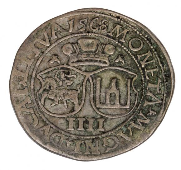 Czworak 1568 Zygmunt II August Litwa Wilno (2)