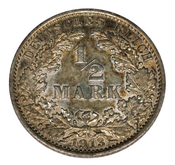 1/2 marki 1913 A Wilhelm II Hohenzollern Niemcy Berlin (1)