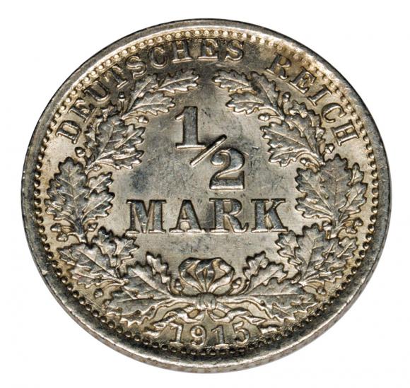1/2 marki 1915 A Wilhelm II Hohenzollern Niemcy Berlin (1)