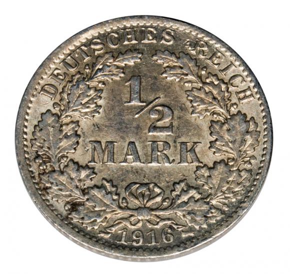 1/2 marki 1916 A Wilhelm II Hohenzollern Niemcy Berlin (1)