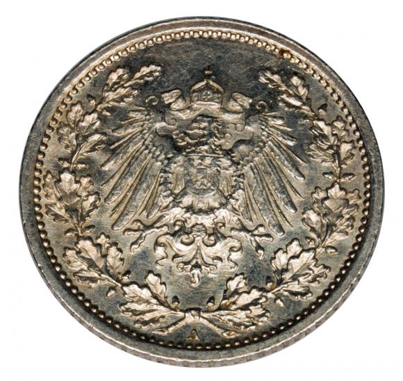 1/2 marki 1916 A Wilhelm II Hohenzollern Niemcy Berlin (2)