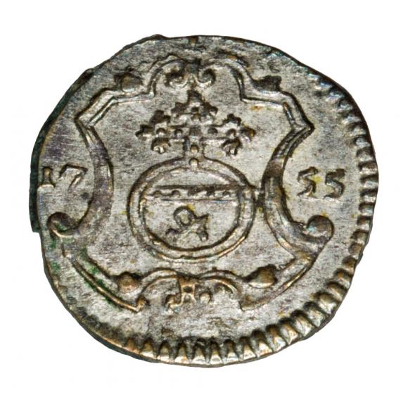 Halerz 1755 August III Polska Drezno (1)