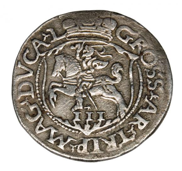 Trojak 1564 Zygmunt II August Litwa Wilno (2)