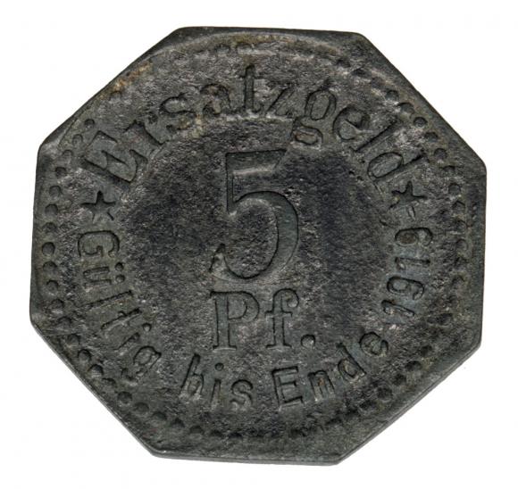 5 fenigów 1917 Szczecin Stettin (1)