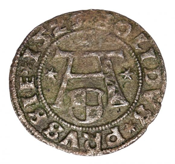 Szeląg 1529 Albrecht Hohenzollern Księstwo Pruskie Królewiec (1)