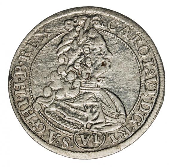 6 krajcarów 1713 Karol VI Habsburg Śląsk Wrocław (1)