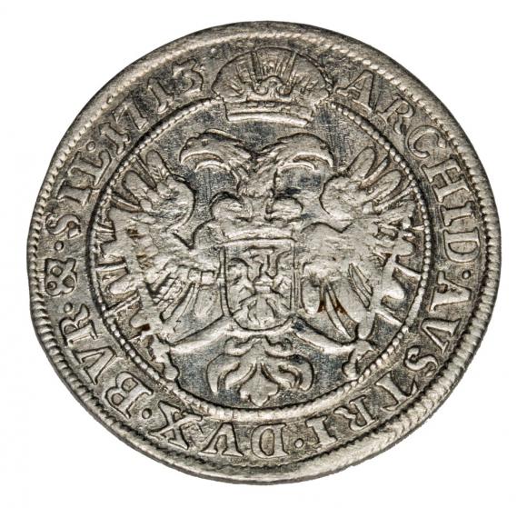 6 krajcarów 1713 Karol VI Habsburg Śląsk Wrocław (2)