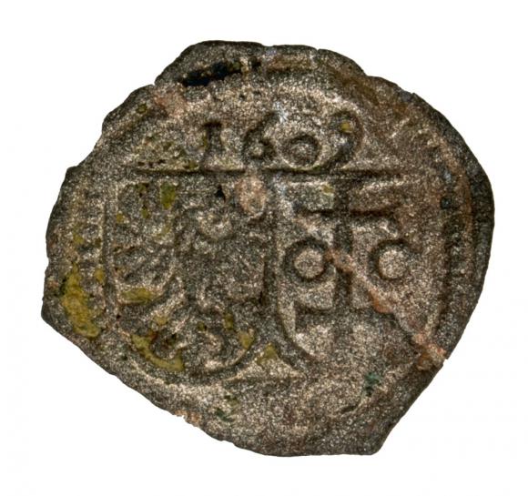 Denar 1609 Zygmunt III Waza Polska Wschowa (1)