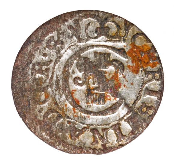 Szeląg 1652 Krystyna Waza Ryga (1)