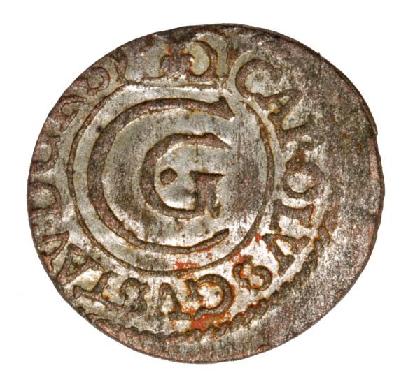 Szeląg 1655 Karol Gustaw Liwonia (1)
