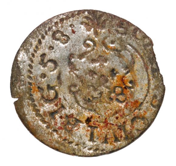 Szeląg 1658 Karol Gustaw Ryga (2)