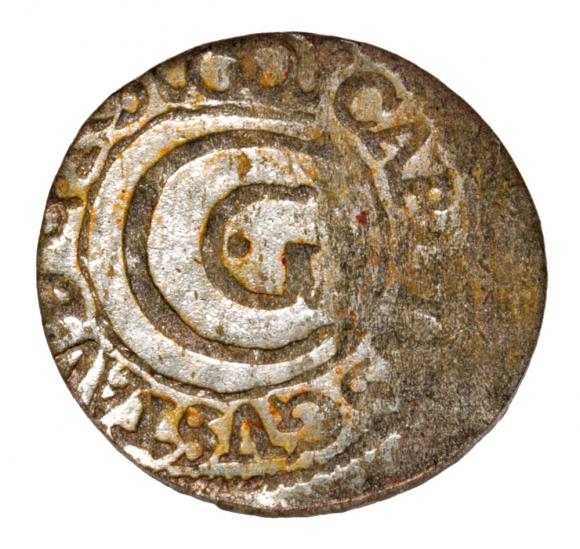 Szeląg 1660 Karol Gustaw Ryga (1)