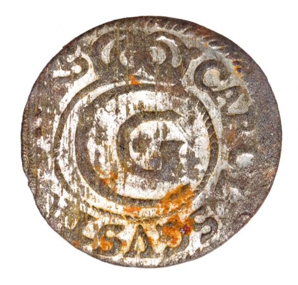 Szeląg 1660 Karol Gustaw Ryga (1)