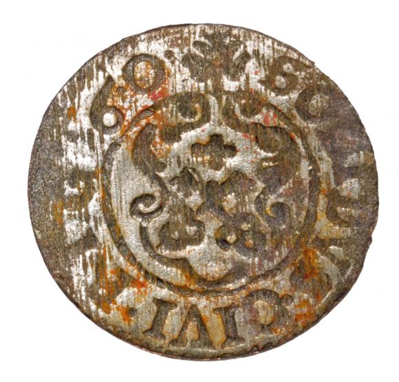 Szeląg 1660 Karol Gustaw Ryga (2)