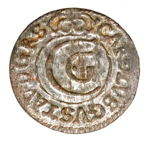 Szeląg 1660 Karol Gustaw Ryga (1)