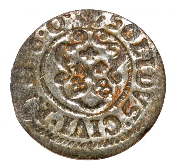 Szeląg 1660 Karol Gustaw Ryga (2)