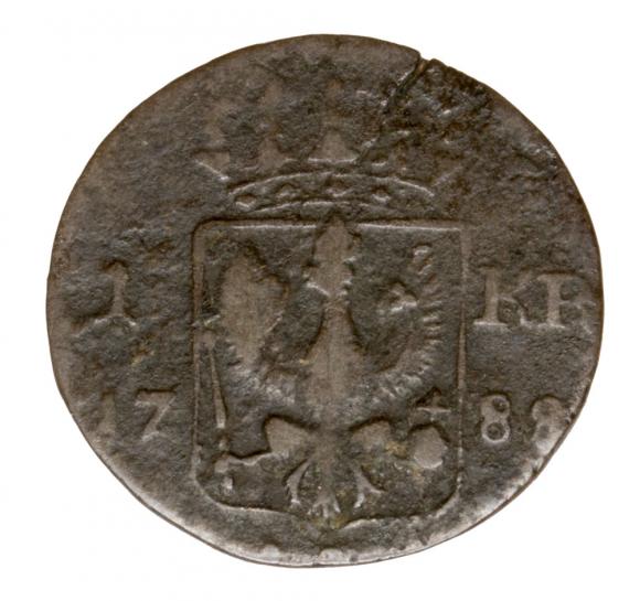 1 krajcar 1788 Fryderyk Wilhelm II Śląsk Wrocław (2)
