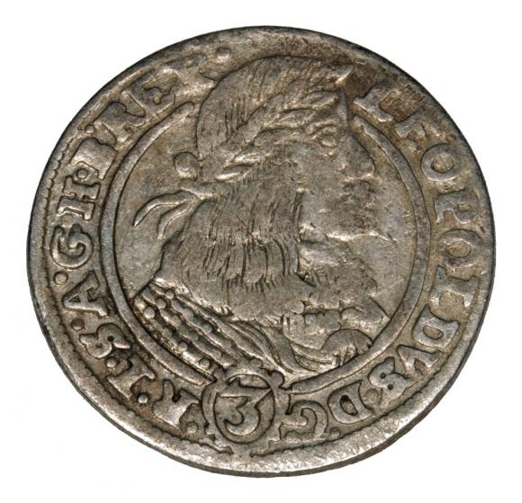 3 krajcary 1661 Leopold I Habsburg Śląsk Wrocław (1)