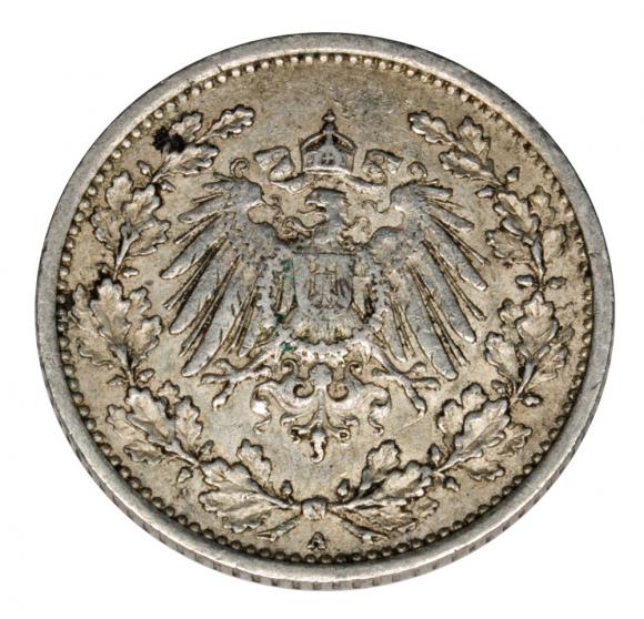 1/2 marki 1915 Wilhelm II Hohenzollern Prusy Berlin (2)