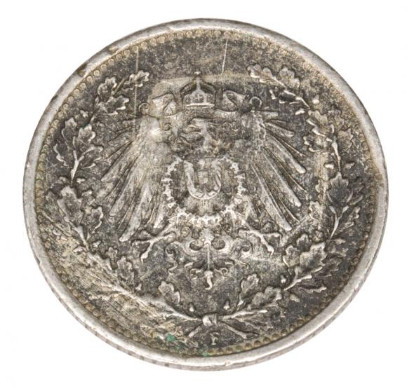 1/2 marki 1917 Wilhelm II Hohenzollern Prusy Stuttgart (2)
