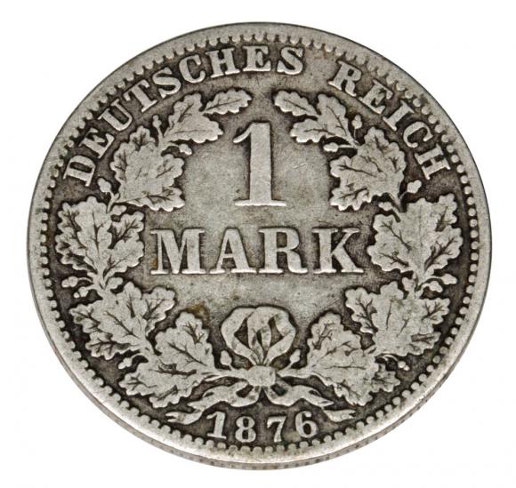 1 marka 1876 Wilhelm I Hohenzollern Prusy Berlin (1)