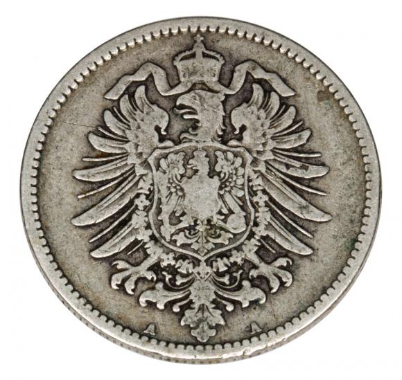 1 marka 1876 Wilhelm I Hohenzollern Prusy Berlin (2)