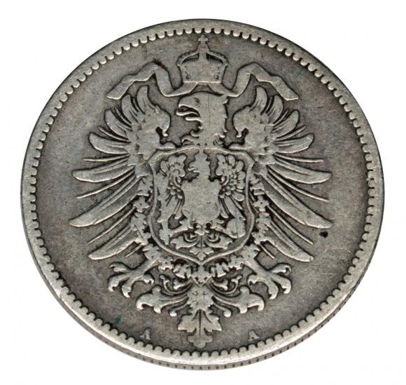 1 marka 1881 Wilhelm I Hohenzollern Prusy Berlin (2)