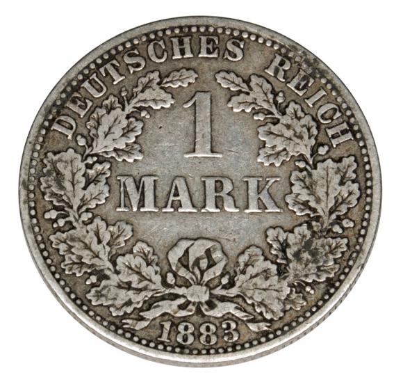 1 marka 1883 Wilhelm I Hohenzollern Prusy Berlin (1)