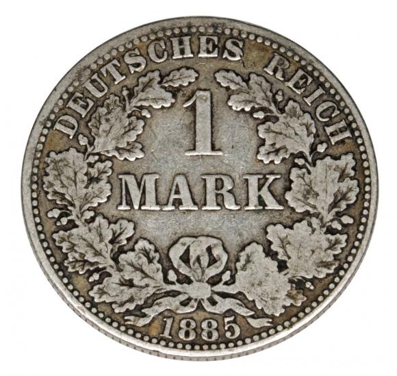 1 marka 1885 Wilhelm I Hohenzollern Prusy Berlin (1)