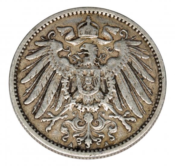 1 marka 1904 Wilhelm II Hohenzollern Prusy Berlin (2)