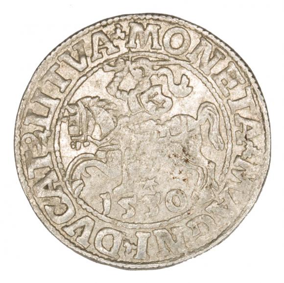 Półgrosz 1550 Zygmunt II August Litwa Wilno (1)