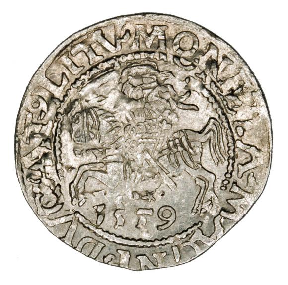 Półgrosz 1559 Zygmunt II August Litwa Wilno (1)