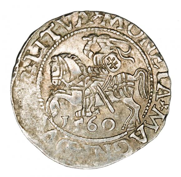 Półgrosz 1560 Zygmunt II August Litwa Wilno (1)