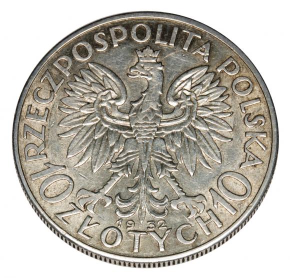 10 złotych 1932 Głowa Kobiety II RP Londyn (2)
