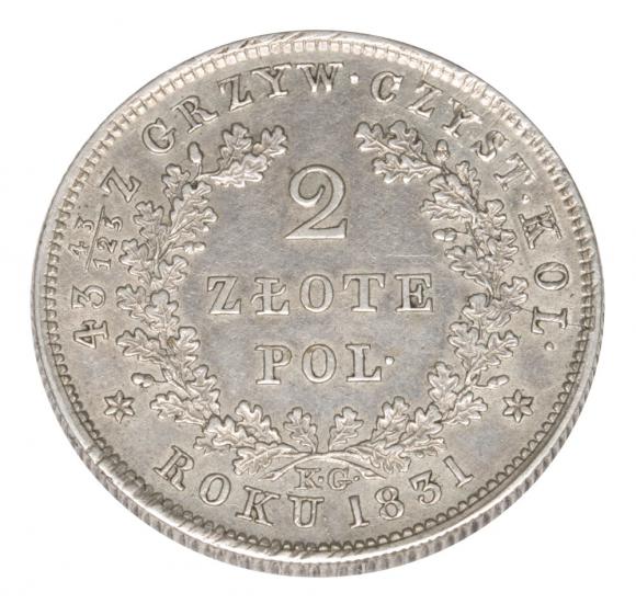 2 złote 1831 Powstanie Listopadowe Warszawa (2)