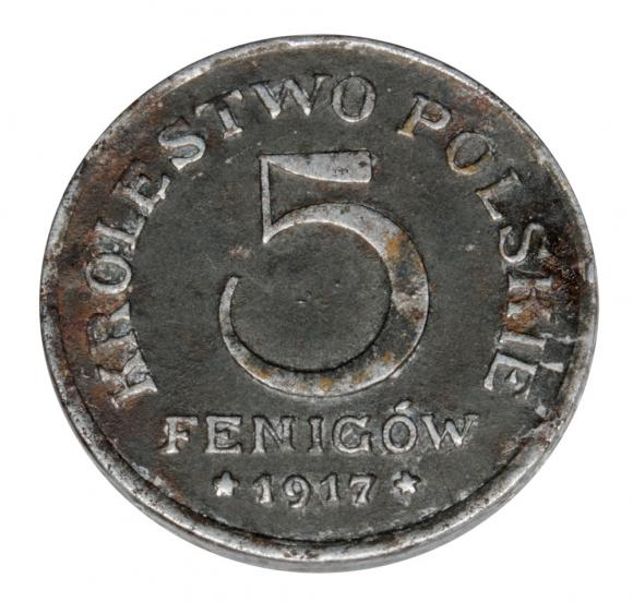 5 fenigów 1917 Królestwo Polskie Stuttgart (1)