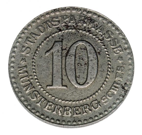 10 fenigów 1918 Ziębice Munsterberg (1)