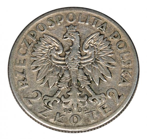 2 złote 1933 Głowa kobiety II RP Warszawa (2)